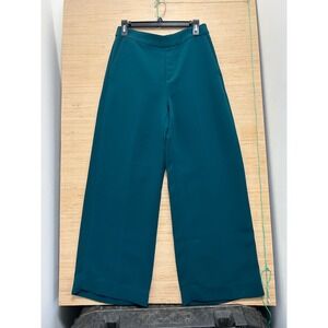 Banana Republic Hayden Wide Leg High Rise Pants Teal Size S